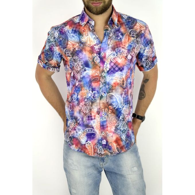 GIOVANNI PERA Koszula męska krótki rękaw GPK09 | Grishop | Koszule
