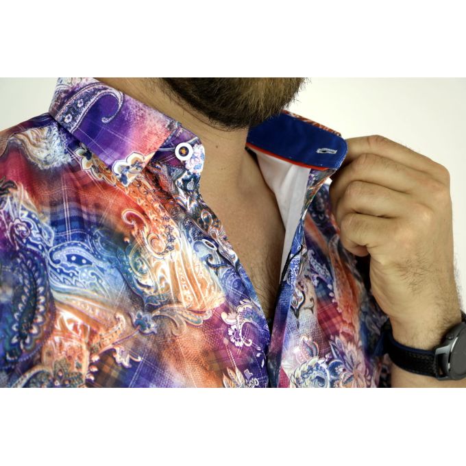 GIOVANNI PERA Koszula męska krótki rękaw GPK09 | Grishop | Koszule