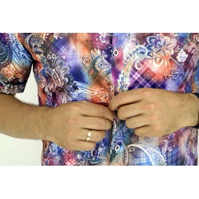 GIOVANNI PERA Koszula męska krótki rękaw GPK09 | Grishop | Koszule