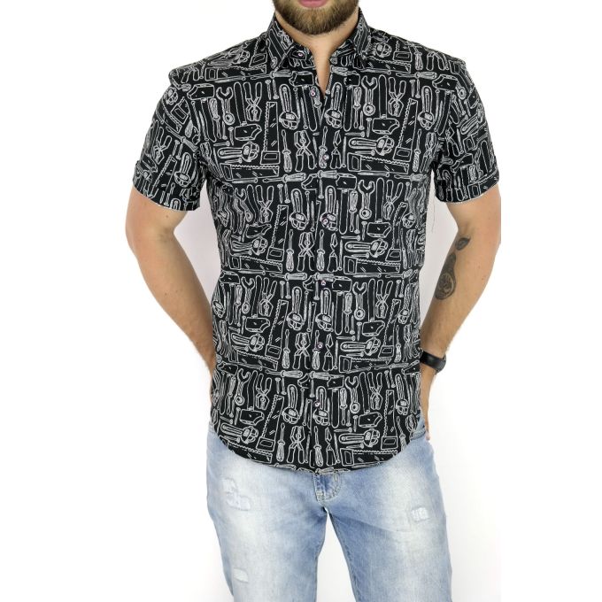 GIOVANNI PERA Koszula męska krótki rękaw GPK04 | Sklep GriShop.eu | Koszule