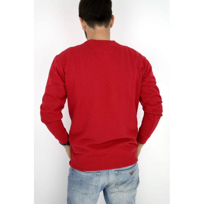 TOMMY HILFIGER bluza czerwona z nadrukiem BLTH01 | Grishop | Bluzy