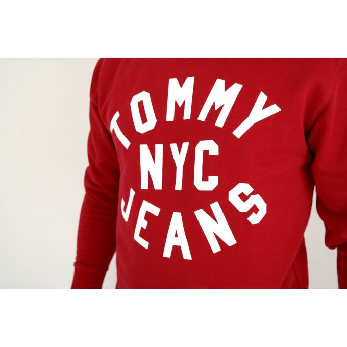 TOMMY HILFIGER bluza czerwona z nadrukiem BLTH01 | Grishop | Bluzy