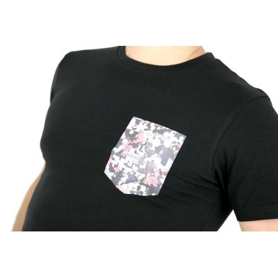 GIOVANNI PERA T-shirt męski czarny puzzle TGP03 | Grishop | Koszulki