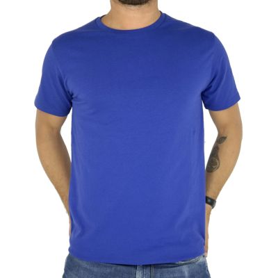 GIOVANNI PERA T-shirt męski niebieski TGP06 | Grishop | Koszulki