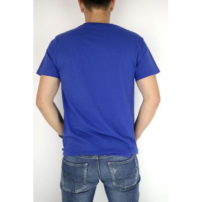 GIOVANNI PERA T-shirt męski niebieski TGP06 | Grishop | Koszulki