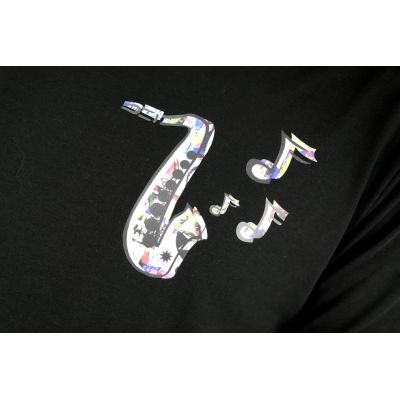 GIOVANNI PERA T-shirt męski czarny serek jazz TGP09 | Sklep GriShop.eu | Koszulki