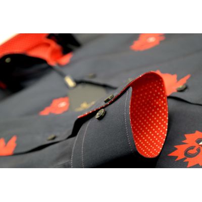 DANIEL BESSI Koszula męska fb498 granat canada | Sklep GriShop.eu | Koszule