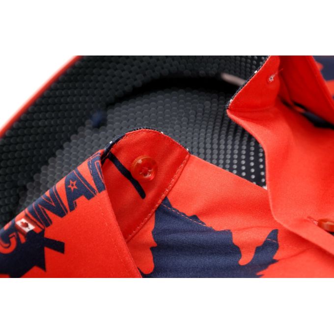 DANIEL BESSI Koszula męska fb499 czerwona canada | Sklep GriShop.eu | Koszule