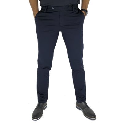 GIOVANNI PERA Spodnie męskie chinosy granat | Sklep GriShop.eu | Jeansy