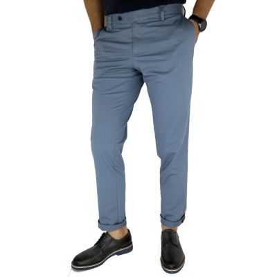 GIOVANNI PERA Spodnie męskie chinosy niebieskie | Sklep GriShop.eu | Jeansy