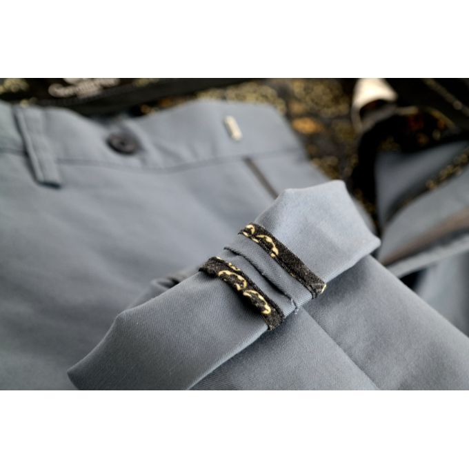 GIOVANNI PERA Spodnie męskie chinosy niebieskie | Sklep GriShop.eu | Jeansy