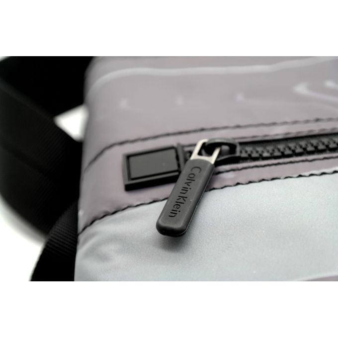 CALVIN KLEIN Torba męska szara wzór na ramie | Grishop | Galanteria i dodatki