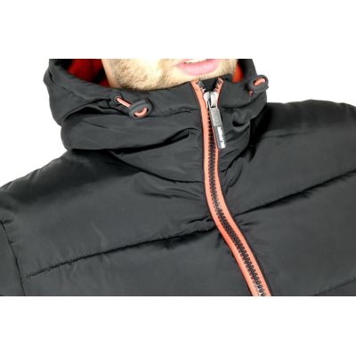 SUPERDRY Kurtka męska czarna kaptur KURTSD03 | Grishop | Kurtki