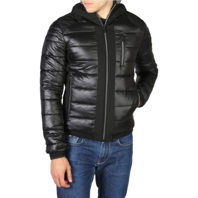 YES ZEE Kurtka męska czarna kaptur KMYZ01 | Grishop | Kurtki