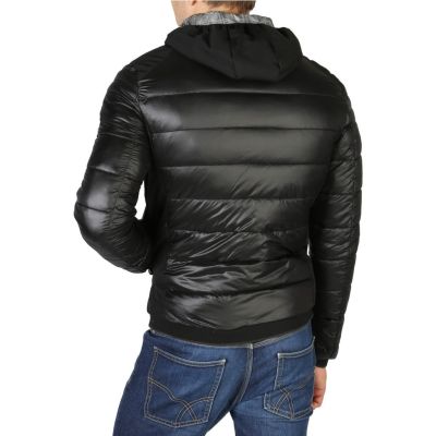 YES ZEE Kurtka męska czarna kaptur KMYZ01 | Grishop | Kurtki