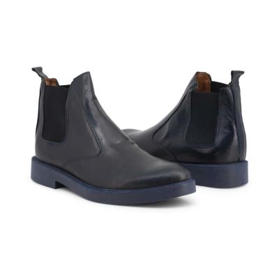 SB 3012 Buty męskie sztyblety granatowe skóra wysokie | Sklep GriShop.eu | Obuwie