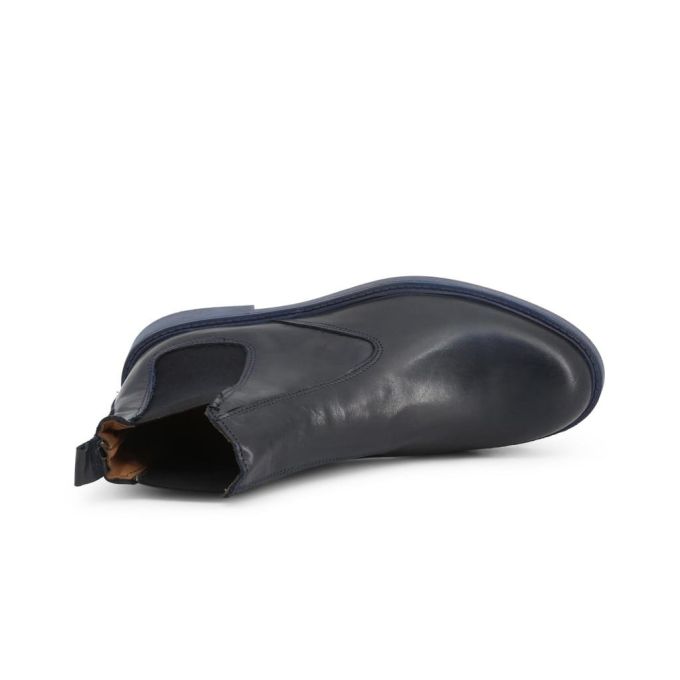 SB 3012 Buty męskie sztyblety granatowe skóra wysokie | Sklep GriShop.eu | Obuwie