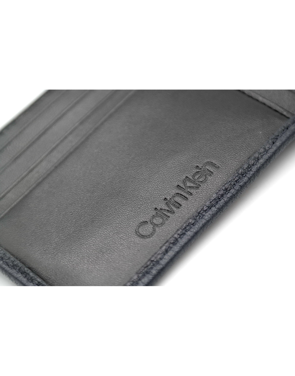 CALVIN KLEIN men's wallet navy blue card leather | Grishop | Gallantry and  accessories