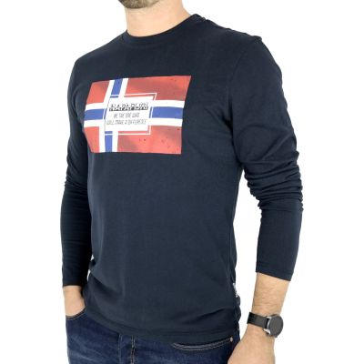 NAPAPIJRI longsleeve męski T-shirt z długim rękawem LNAPA04 | Grishop | Koszulki