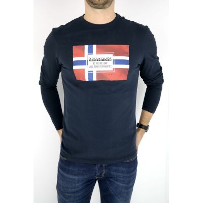 NAPAPIJRI longsleeve męski T-shirt z długim rękawem LNAPA04 | Grishop | Koszulki