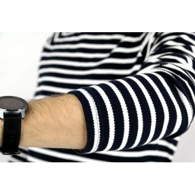 MINIMUM sweter męski paski granatowy biały SWMN01 | Grishop | Swetry