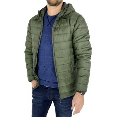 ONLY & SONS Kurtka męska khaki kaptur KROS01 | Grishop | Kurtki