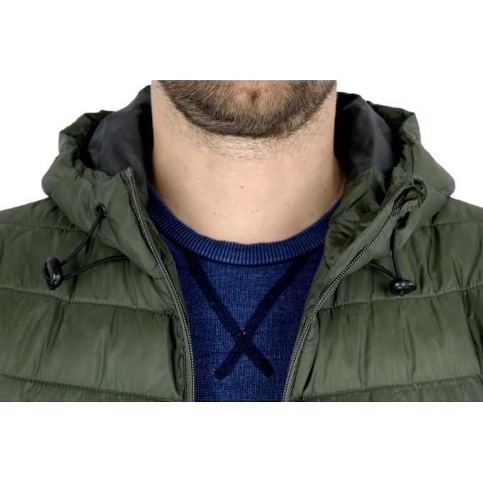 ONLY & SONS Kurtka męska khaki kaptur KROS01 | Grishop | Kurtki