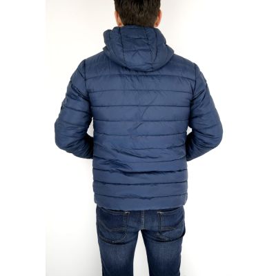 ONLY & SONS Kurtka męska granatowa kaptur KROS02 | Grishop | Kurtki