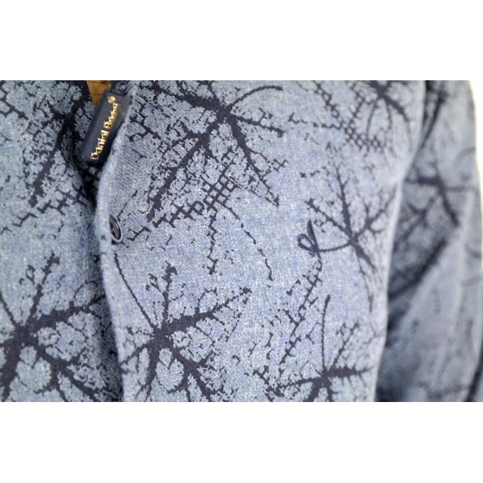 DANIEL BESSI Koszula męska fb380 niebieska, ciepła | Sklep GriShop.eu | Koszule