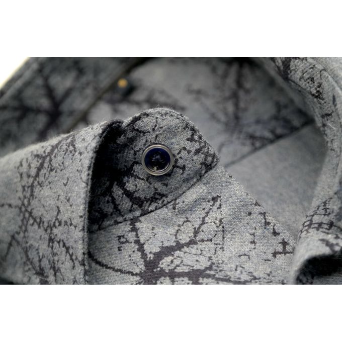 DANIEL BESSI Koszula męska fb380 niebieska, ciepła | Sklep GriShop.eu | Koszule