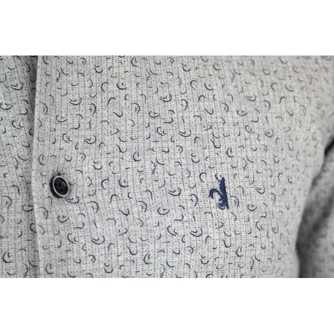 DANIEL BESSI Koszula męska fb372 szara, ciepła | Sklep GriShop.eu | Koszule