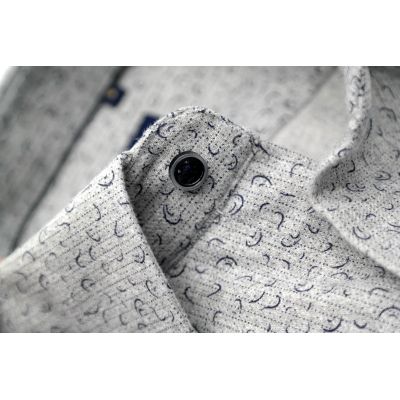 DANIEL BESSI Koszula męska fb372 szara, ciepła | Sklep GriShop.eu | Koszule