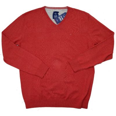 TOM TAILOR sweter męski pomarańcz SWTT01 | Grishop | Swetry