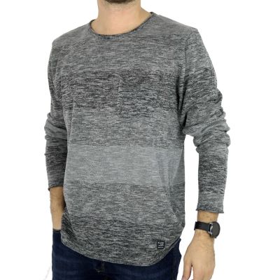 BLEND sweter męski popiel granat SWBD03 | Sklep GriShop.eu | Swetry