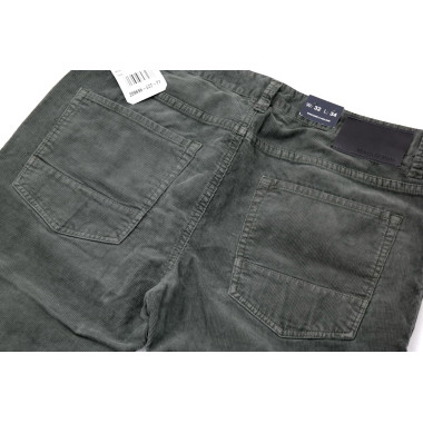 MARC O'POLO Spodnie męskie sztruksy khaki 32/34
