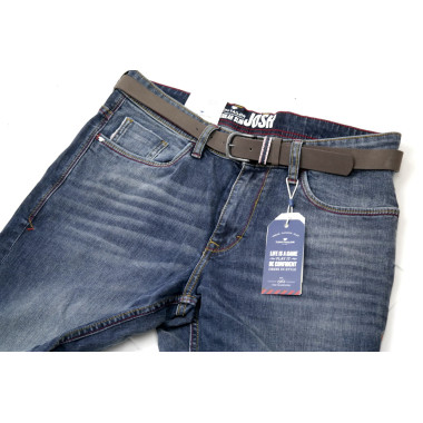 TOM TAILOR Spodnie męskie jeans granat SPTT02