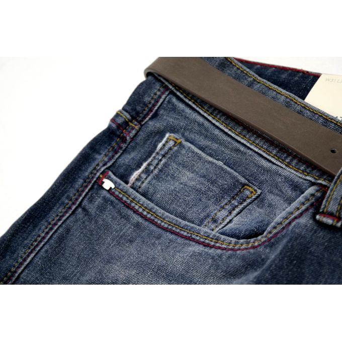TOM TAILOR Spodnie męskie jeans granat SPTT02 | Grishop | Jeansy
