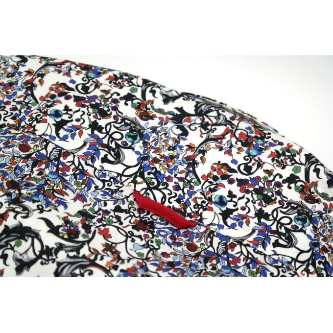 DANIEL BESSI Koszula męska fb536 W KWIATY cieniowana | Sklep GriShop.eu | Koszule