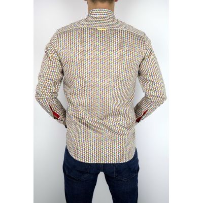 DANIEL BESSI Koszula męska fb548 kolorowa W PAPUGI | Sklep GriShop.eu | Koszule