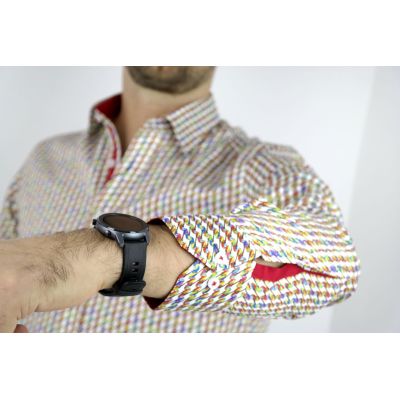 DANIEL BESSI Koszula męska fb548 kolorowa W PAPUGI | Sklep GriShop.eu | Koszule