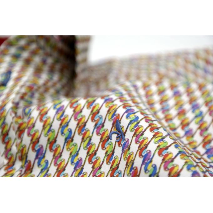 DANIEL BESSI Koszula męska fb548 kolorowa W PAPUGI | Sklep GriShop.eu | Koszule