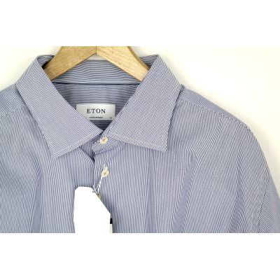 ETON Koszula męska niebieskie prążki KET03 | Sklep GriShop.eu | Koszule
