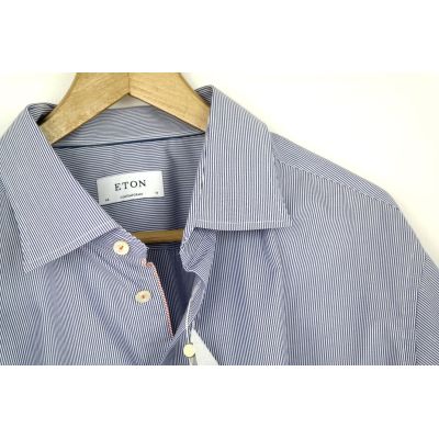 ETON Koszula męska niebieskie prążki KET03 | Sklep GriShop.eu | Koszule
