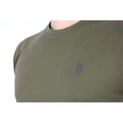 U.S POLO ASSN. longsleeve męski T-shirt z długim rękawem khaki LUSP05 | Sklep GriShop.eu | Koszulki