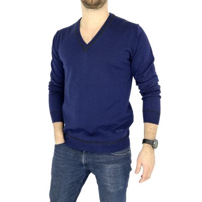 CERRUTI sweterek męski granatowy SWCR02 | Grishop | Swetry