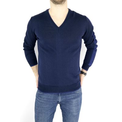 CERRUTI sweterek męski granatowy SWCR05 | Grishop | Swetry