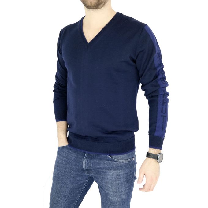 CERRUTI sweterek męski granatowy SWCR05 | Grishop | Swetry