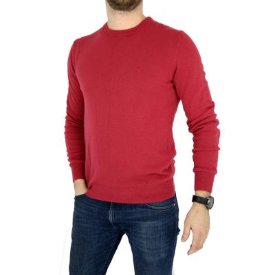 TRUSSARDI sweterek męski, malinowy SWTR04 | Sklep GriShop.eu | Swetry