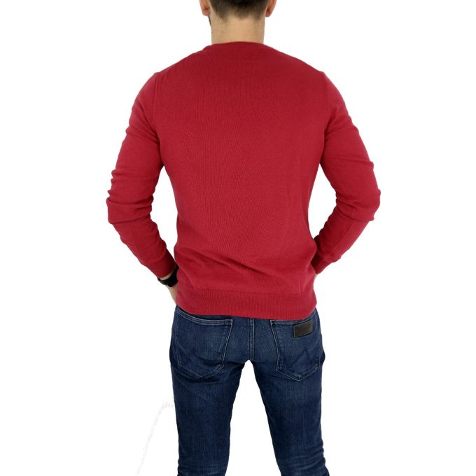 TRUSSARDI sweterek męski, malinowy SWTR04 | Sklep GriShop.eu | Swetry