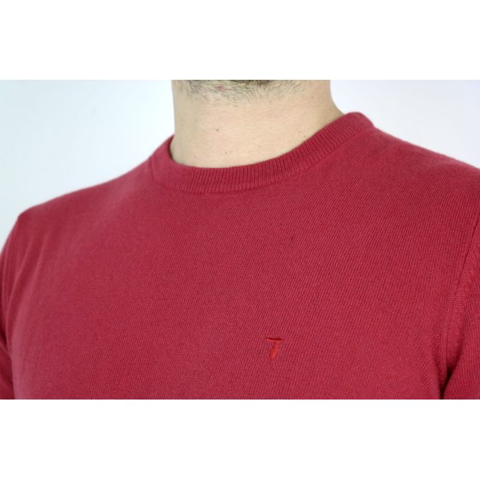 TRUSSARDI sweterek męski, malinowy SWTR04 | Sklep GriShop.eu | Swetry